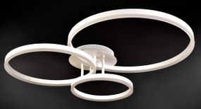 Люстра світлодіодна стельова LED світильник для квартири на стелю лед з пультом 25832 Білий 14х70х80 см.