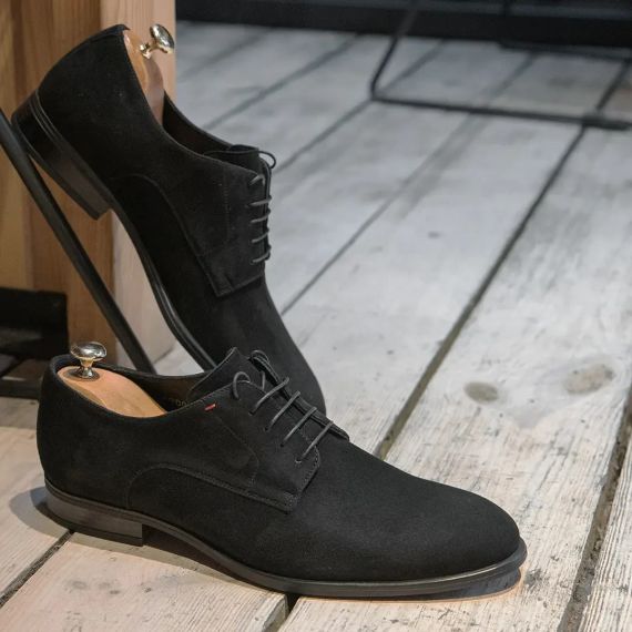 Туфлі замш чорний 41 розмір | Зображення 4