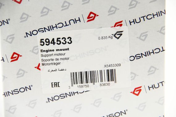 Подушка двигуна Audi A4/A6/VW Passat 2.5 TDI 97-05, Hutchinson (594533) | Зображення 2