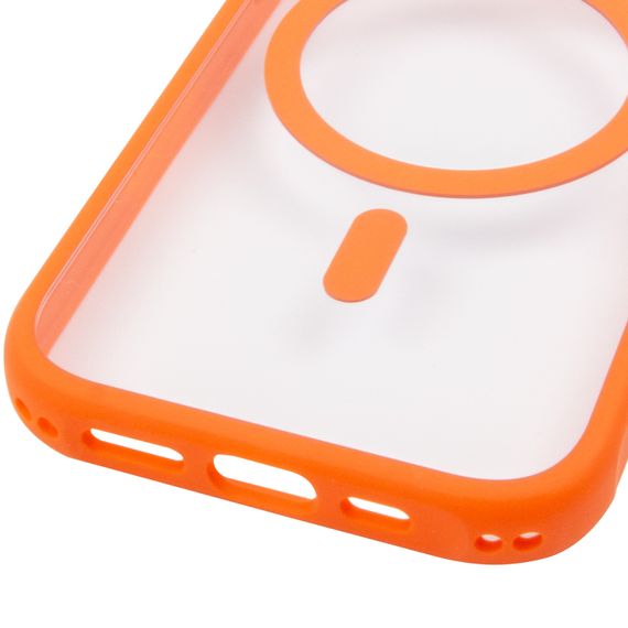 Чохол TPU+PC GETMAN Moon Clear with Magnetic Fit для Apple iPhone 17 (6.3") Orange | Зображення 4