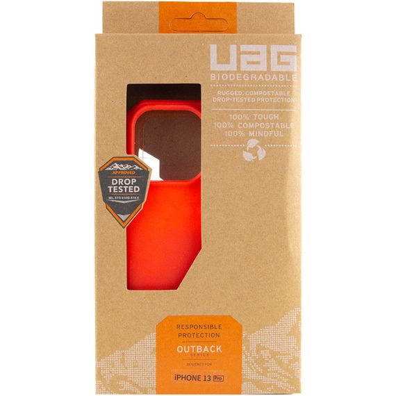 Чохол UAG OUTBACK BIO для Apple iPhone 13 Pro (6.1") Червоний | Зображення 5