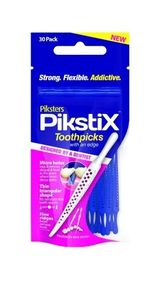 Зубочистка гнучка Piksters, текстурована, мяка Pikstix V2 Toothpick, 30шт
