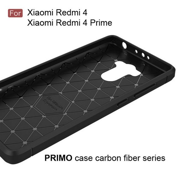 Противоударный бампер PRIMO Carbon Fiber Series для Xiaomi Redmi 4 / Redmi 4 Prime | Зображення 2