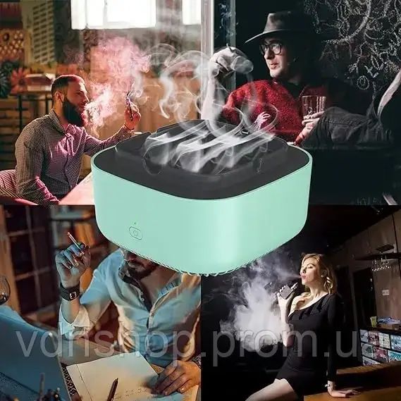 Попільничка з функцією очищення повітря для фільтрації пасивного куріння від сигарет POT AND461 | Зображення 1