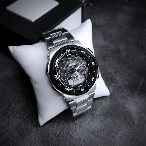 Чоловічий годинник Skmei 1370SI Silver | Зображення 2