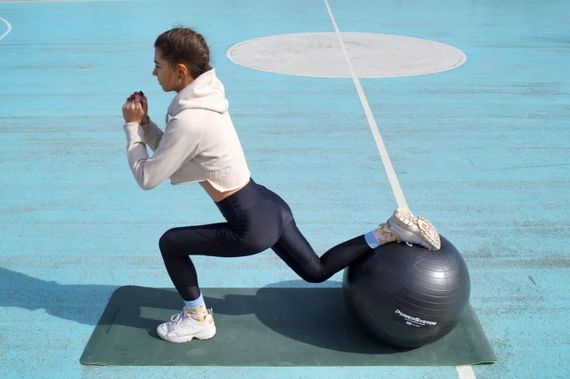 Мяч для фитнеса (фитбол) Павер систем PS-4011 Ø55 cm PRO Gymball Black | Зображення 5