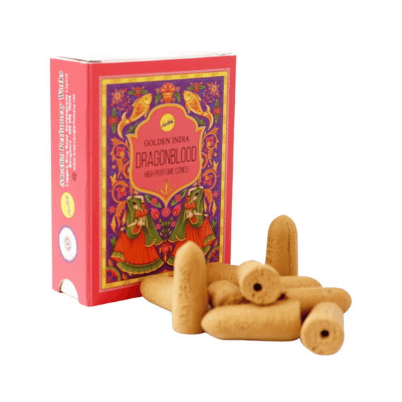 Аромаконуси зворотнього потоку Кров дракона  Back Flow cones Dragon Blood 10 шт. в уп. Sreevani 8906037224704