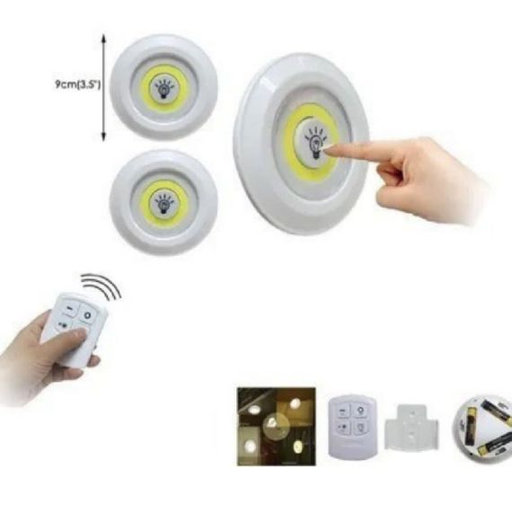 Набір із трьох LED Ламп BAILONG BL-1012 з Пультом та Таймером Відключення Два Режими Яскравості | Зображення 2