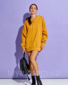 Толстовка цвет горчичный размеры S, XL, M, L FI_004129