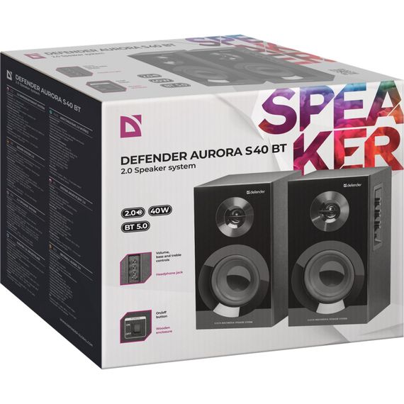 Акустична система Defender Aurora S40 Bluetooth Black (65240) | Зображення 3
