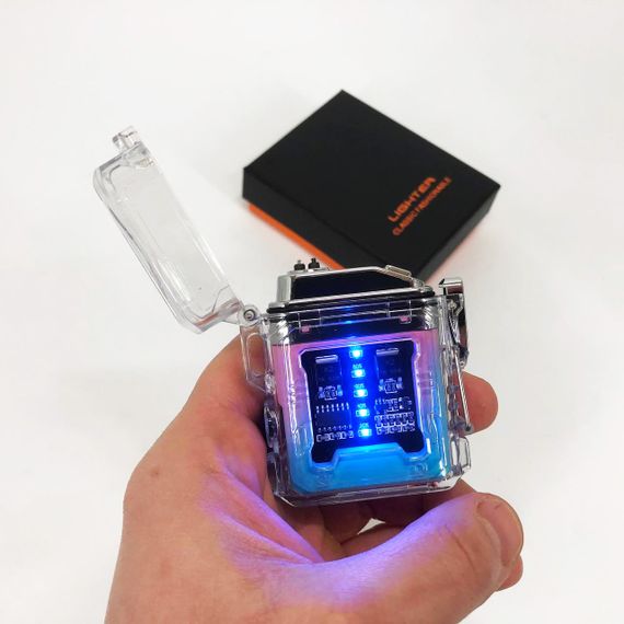 Зажигалка в подарочном футляре HL-517, Зажигалка электрическая дуга, Зажигалка WL-943 для путешествий | Зображення 1