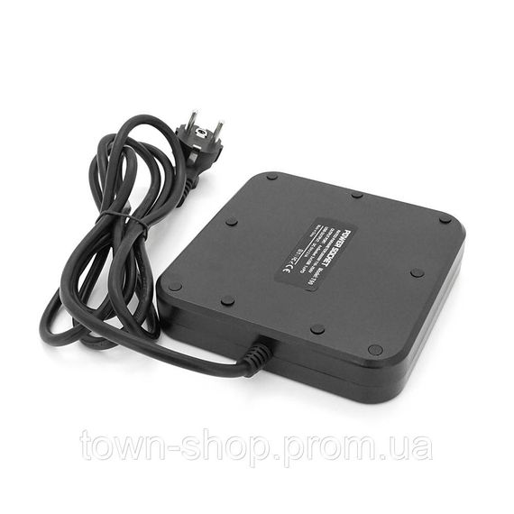 Сетевой фильтр ТВ-Т90, 4 розетки + 3 USB, 2 м, сечение 3х0,75мм, 3000W, Black, Box | Зображення 3