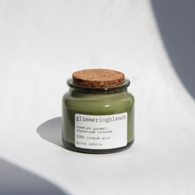Ароматична свічка glimmeringblends "чорничний чізкейк" з соєвого воску 100 мл