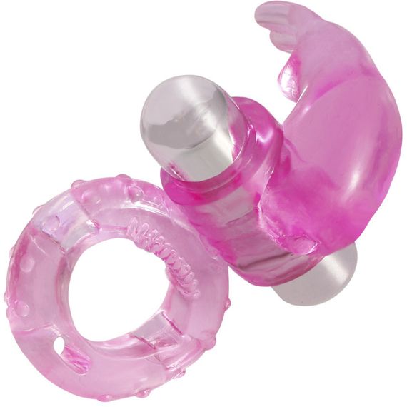 Ерекцоване кільце Cuddle Vibro Pro 7режимів вібрації колір рожевий Sex Aura