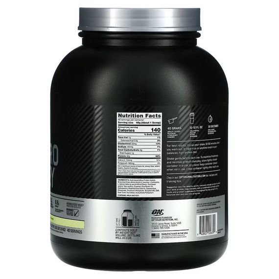 Протеїн Optimum Nutrition Platinum Hydro Whey 1.6 kg (Velocity Vanilla) | Зображення 1
