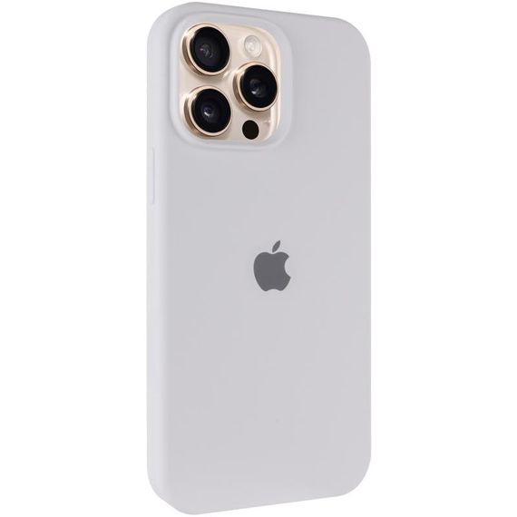 Чохол Silicone Case Full Protective (AA) для Apple iPhone 15 Pro Max (6.7") Білий / White