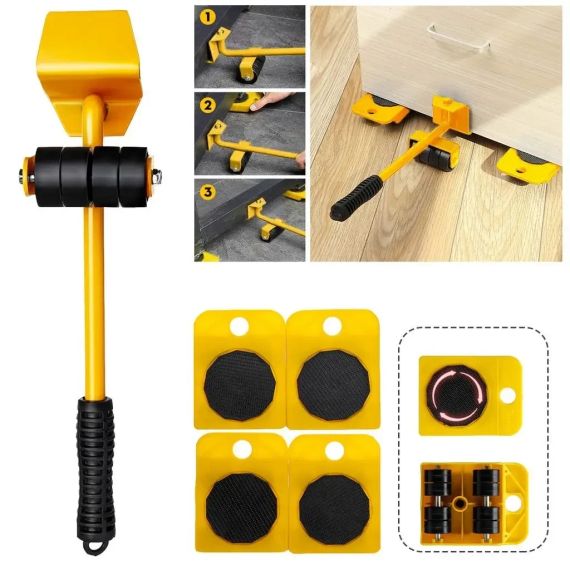 Набір транспортер переміщення меблів вага 150кг висота 70мм VOREL-87245 | Зображення 3