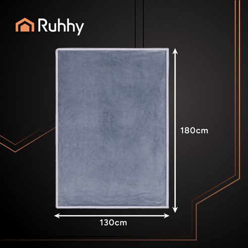 Електроковдра 180x130 см сіре Ruhhy 26225 | Зображення 1