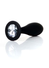 Анальна пробка Boss Series Jewellery Plug Clear, силіконова, M