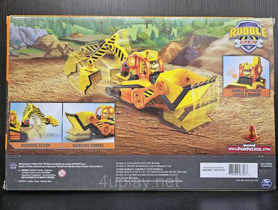 Щенячий патруль Кремез і команда Бульдозер та фігурка Кремеза Делюкс Paw Patrol Rubble & Crew Rubble’s Bulldozer | Зображення 9