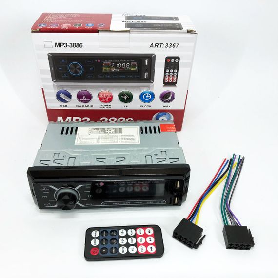 Авто магнітола 1дин MP3-3885, Однодинові магнітоли, Магнітола з лід підсвічуванням CE-16 | Зображення 3