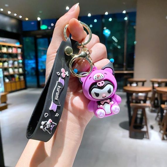 Підвіска-брелок Kuromi Куромі з Аніме на Ключі Рюкзак в Подарунок Фанатам | Зображення 1