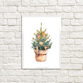 Постер в рамці Маленькая елочка 21x30 см (A4)