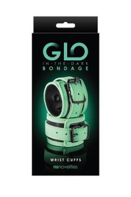 Наручники, світяться у темряві NS Novelties GLO BONDAGE WRIST CUFF GREEN