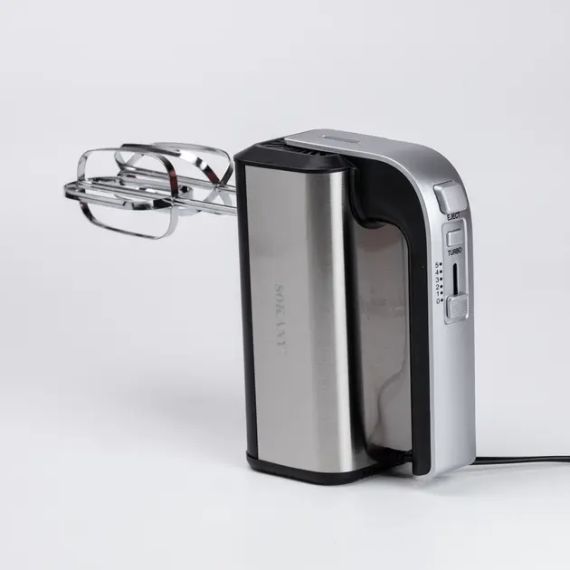 Миксер ручной SOKANY CX-6651 сталь с двумя насадками 800 Вт 5 скоростей | Зображення 8