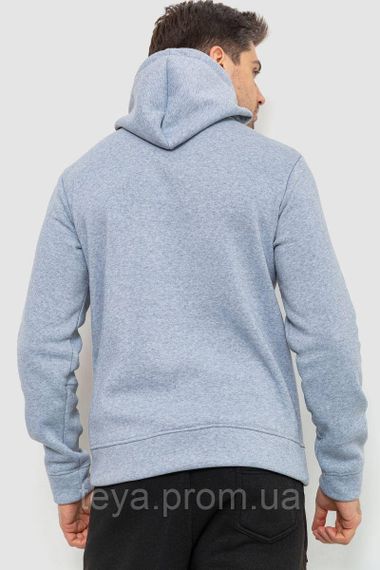Худі чоловіче на флісі з капюшоном, колір світло-сірий, розмір XXL FA_008409 | Зображення 3