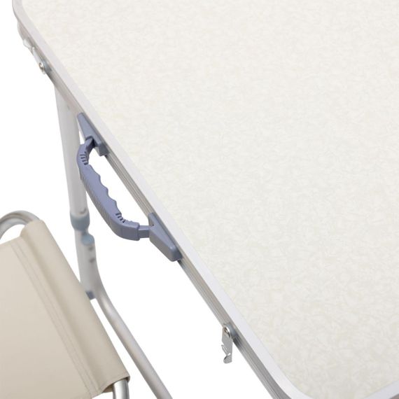 Стіл і 4 стільці для пікніка набір туристичних алюмінієвих складних алюмінієвих меблів для кемпінгу 8812-4 | Зображення 9