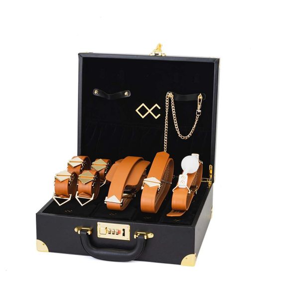БДСМ-набір LOCKINK Moonlight Treasure Chest — Brown Set Sex Aura
