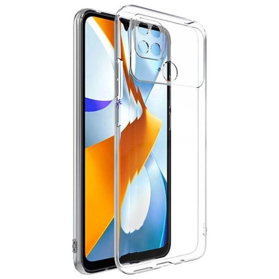 TPU чохол Epic Transparent 1,5mm Full Camera для Xiaomi Poco C40 | Зображення 1