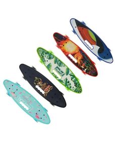 Пенниборд со светящейся доской • Детский и подростковый penny board со светящимися колесами для прогулок и активного катания