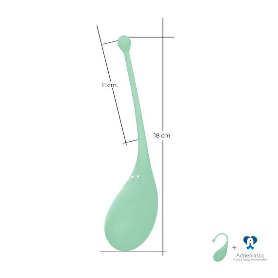 Смарт-віброяйце Adrien Lastic Palpitation Mint з глибокою вібрацією | Зображення 3