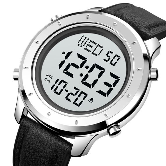 Skmei 1864LSIWT Silver-White Leather | Зображення 1