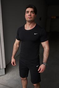 Комплект чоловічий Nike: футболка чорна + шорти чорні (8943129812)