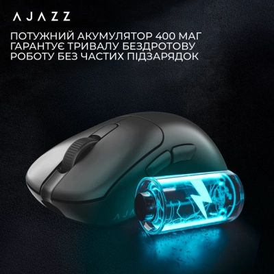Мышка Ajazz AJ179PRO Wireless/Bluetooth/USB Charging Dock Black (AJ179-PRO-B) | Зображення 4