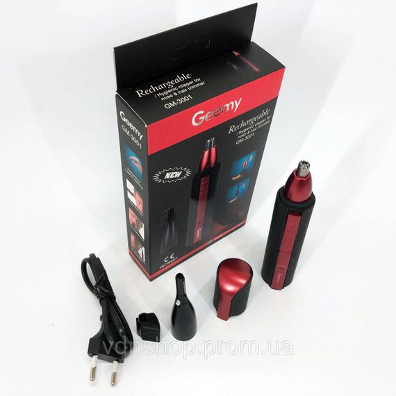 Тример для гоління носа і вух, Тример для вух і носа в комплекті бороди голови GW-18 | Зображення 3