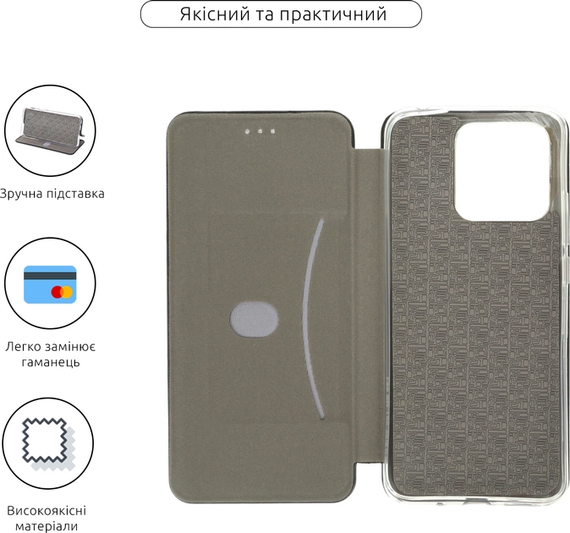 Чохол-книжка G-Case для Xiaomi Redmi 10C Black | Зображення 2