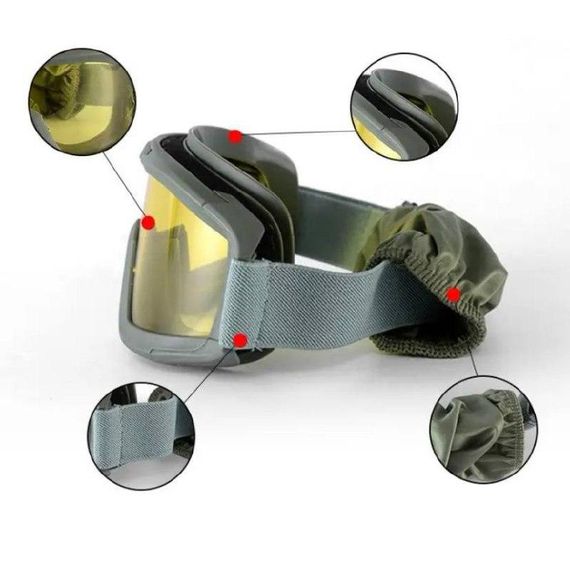 Військові окуляри Combat! Протиударні Окуляри Військові! Балістичні окуляри   знижка | Зображення 9