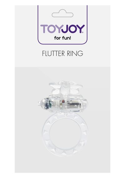 Эрекционное кольцо с вибрацией Flutter Ring Vibrating Transparant sexstyle | Зображення 1