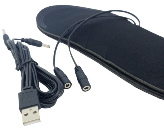 Стельки с подогревом электрические  35 - 39 размер нагрев от power bank павербанк или любого ЮСБ USB | Зображення 6