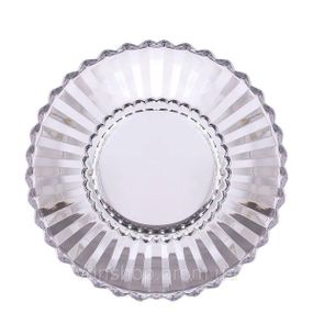 Сервірувальне блюдо Ø 28 см прозоре кругле для дому та кафе HP-YH-32