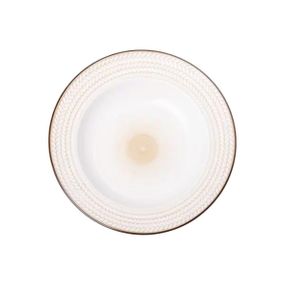 Тарілка супова кругла порцелянова кругла 23.5 см біла HP23391