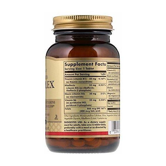 В комплекс Solgar Megasorb B-Complex "50" 100 Tabs | Зображення 1