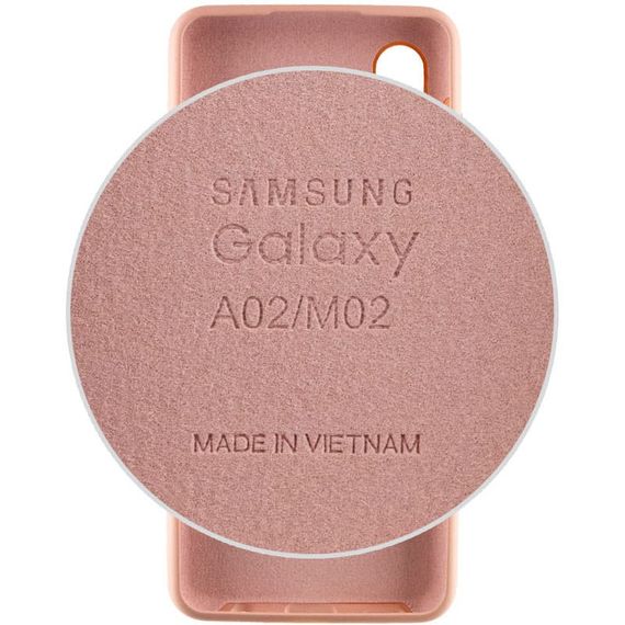 Чехол Silicone Cover Full Protective (AA) для Samsung Galaxy A02 Розовый / Pink Sand | Зображення 2