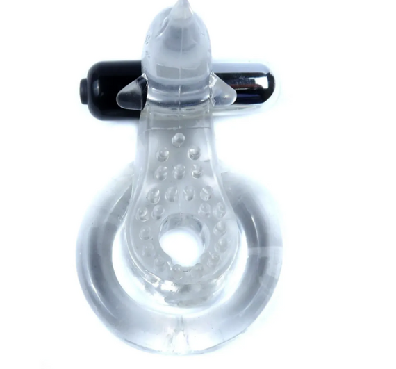 Эрекционное виброкольцо BOSS - Dolphin Vibro CockRing Clear, BS6700050 Sex Aura | Зображення 2