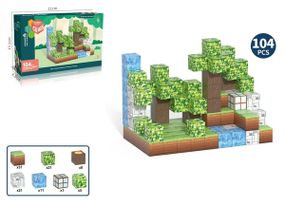 Конструктор My World Магнітні блоки 2.0 см , 104 елементів