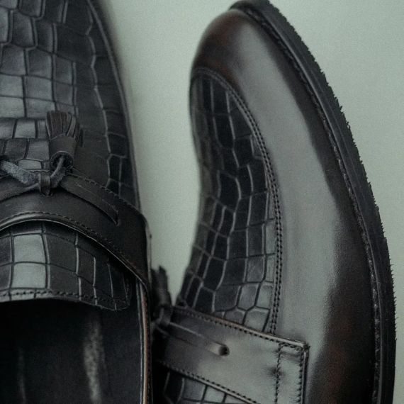 Туфли лоферы, коричневые 43 размер | Зображення 5